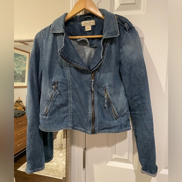 Lucky Brand Denim Moto Jacket - Picture 2 of 10